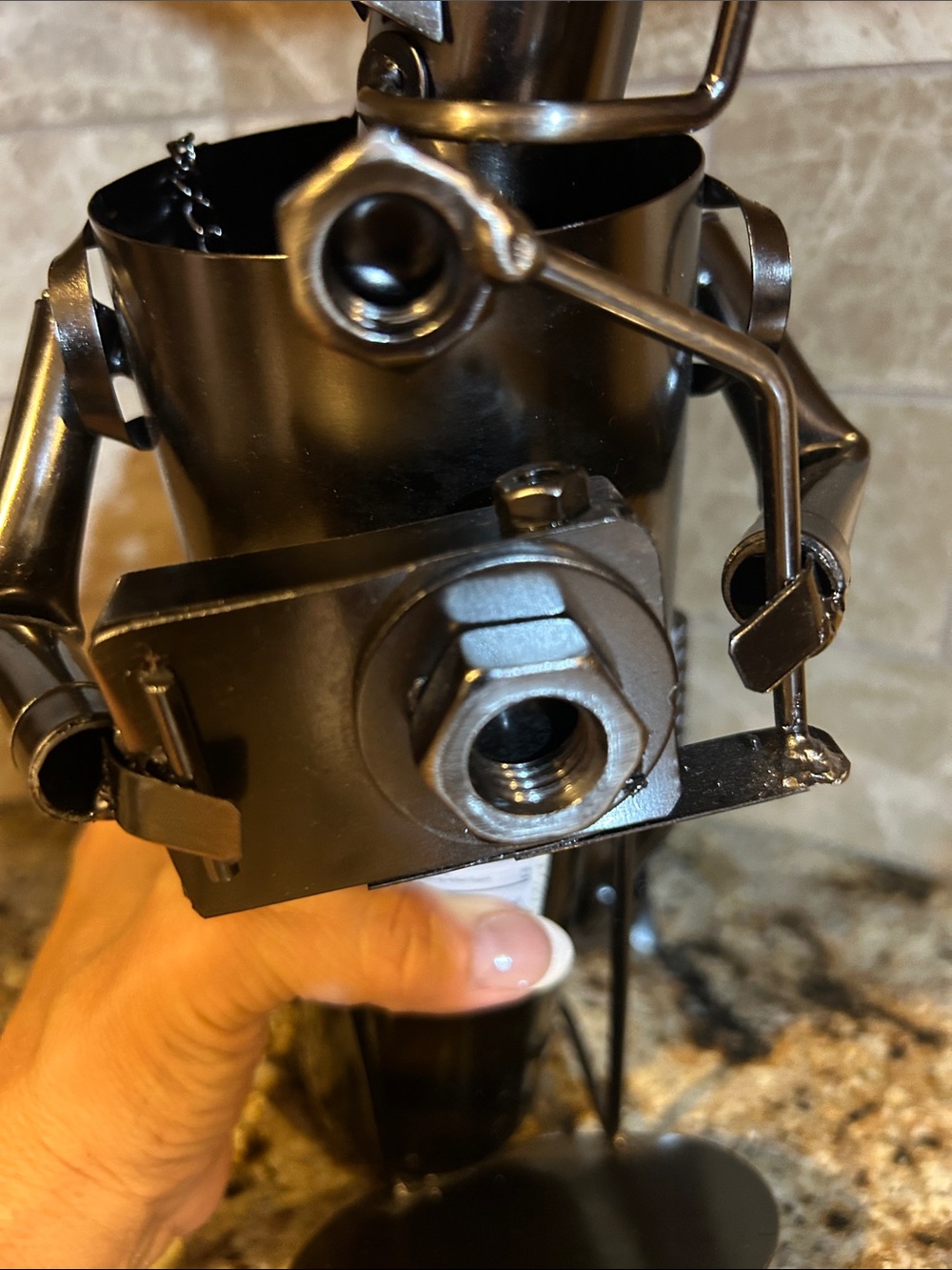 Scuba Diver Wine Bottle Holder will do the trick. scuba gear and camera, Nee - Picture 6 of 9